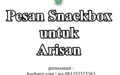Pesan Snackbox untuk Arisan