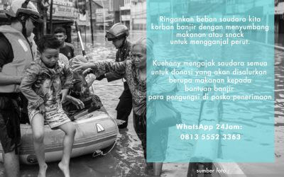 BANTUAN MAKANAN UNTUK KORBAN BANJIR JAKARTA DAN SEKITARNYA